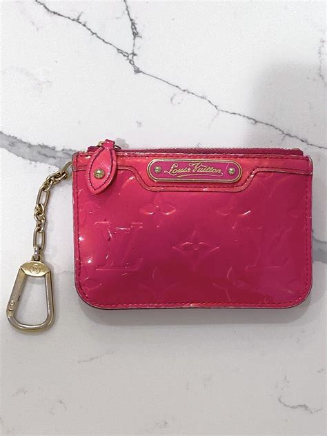 louis vuitton key holder pink|authentic louis vuitton key pouch.